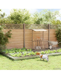 Recinzione da Giardino con Picchetti 12 pcs 115 x 50 cm Mesh