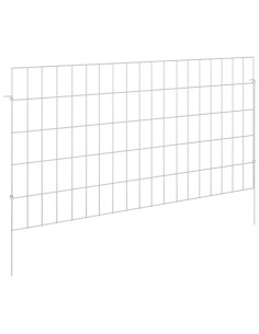Recinzione da Giardino con Picchetti 12 pcs 95 x 50 cm Mesh 2