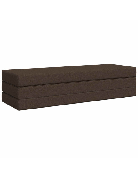 Divano Letto Pieghevole 200 x 67 x 45 cm Tortora