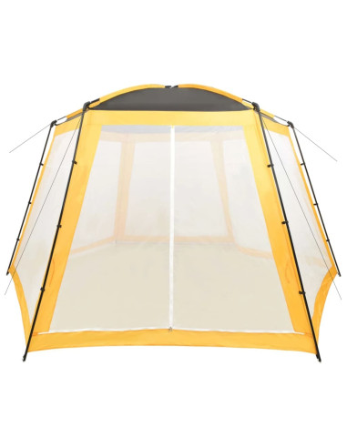 Tenda per Piscina in Tessuto 500x433x250 cm Gialla