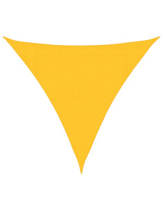Vela Parasole 160 g/m² Triangolare Giallo 3x3x3 m in HDPE 2