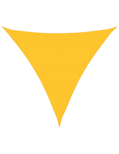 Vela Parasole 160 g/m² Triangolare Giallo 3x3x3 m in HDPE