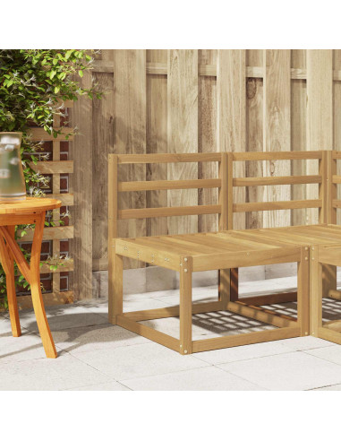 Modulo Schienale Bianco 59 x 4 x 73 cm Legno di Acacia Massello