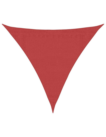 Vela Parasole 160 g/m² Rossa 3x3x3 m in HDPE
