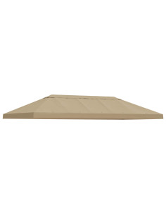 Copertura Tenda Gazebo 6 x 3 m Beige Poliestere 190 2