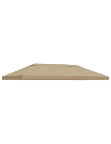 Copertura Tenda Gazebo 6 x 3 m Beige Poliestere 190