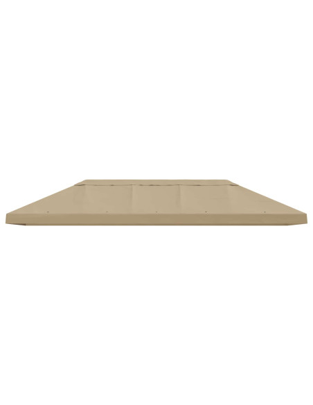 Copertura Tenda Gazebo 6 x 3 m Beige Poliestere 190