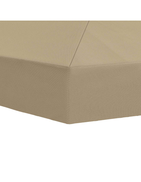 Copertura Tenda Gazebo 6 x 3 m Beige Poliestere 190