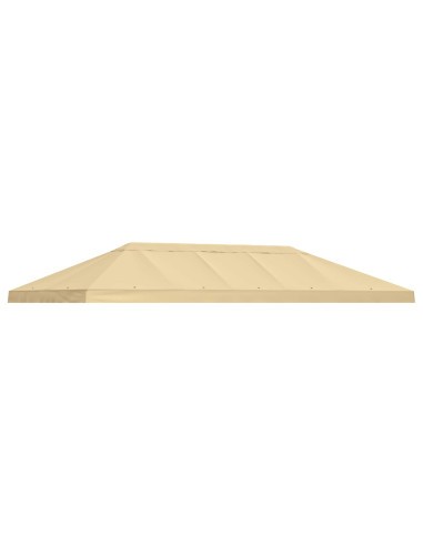 Copertura Tenda Gazebo 6 x 3 m Crema Poliestere 190