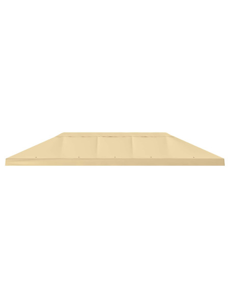 Copertura Tenda Gazebo 6 x 3 m Crema Poliestere 190