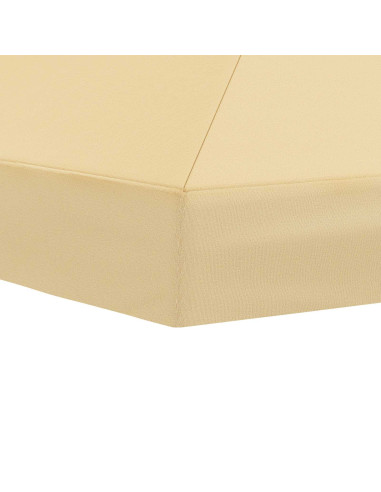 Copertura Tenda Gazebo 6 x 3 m Crema Poliestere 190