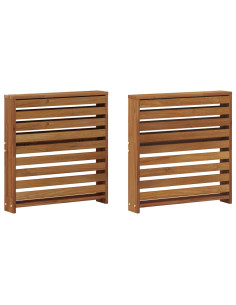 Braccioli 2 pcs Marrone 58.5 x 10 x 61 cm Legno multistrato 2