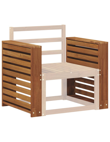 Braccioli 2 pcs Marrone 58.5 x 10 x 61 cm Legno multistrato