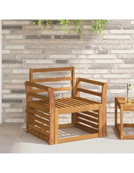 Bracciolo 2 pcs Naturale 58,5 x 8 x 60 cm