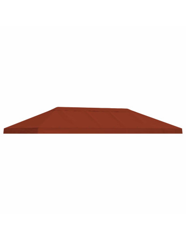Copertura Tenda Gazebo 6 x 3 m Terracotta Poliestere 190