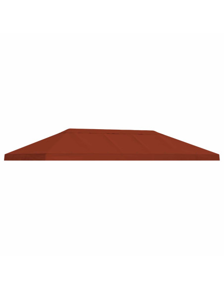 Copertura Tenda Gazebo 6 x 3 m Terracotta Poliestere 190