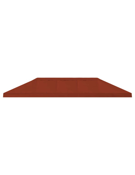 Copertura Tenda Gazebo 6 x 3 m Terracotta Poliestere 190
