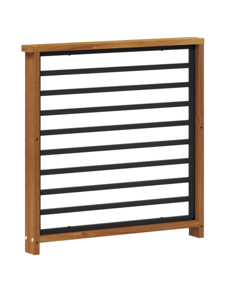 Bracciolo 2 pcs Naturale 60 x 6 x 61 cm