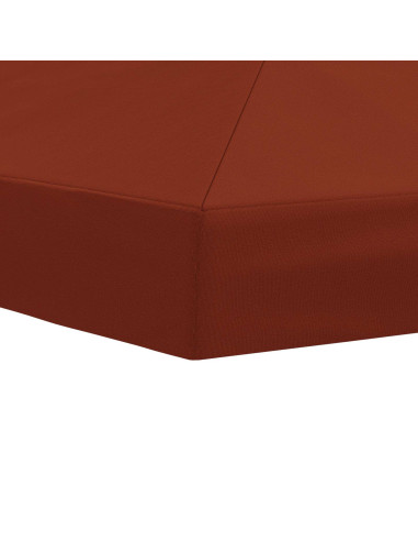 Copertura Tenda Gazebo 6 x 3 m Terracotta Poliestere 190