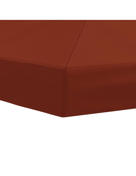 Copertura Tenda Gazebo 6 x 3 m Terracotta Poliestere 190