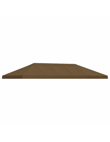 Copertura Tenda Gazebo 6 x 3 m Tortora Poliestere 190