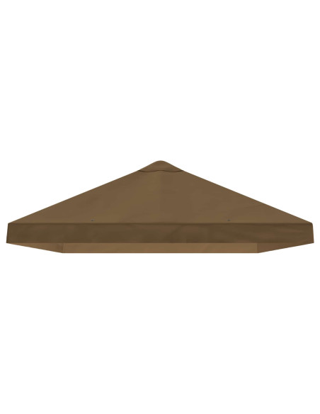 Copertura Tenda Gazebo 6 x 3 m Tortora Poliestere 190