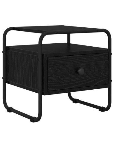Armadio da Notte 2 pz Rovere Nero 40 x 39,5 x 40 cm