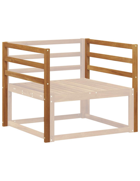 Bracciolo 2 pcs Naturale 79 x 4 x 73 cm