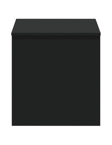 Tavolino da Salotto Nero 102x50,5x52,5 cm in Legno Multistrato