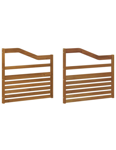 Braccioli 2 pcs Marrone 79 x 4 x 73 cm Legno multistrato