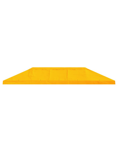 Copertura Tenda Gazebo 6 x 3 m Giallo Poliestere 190