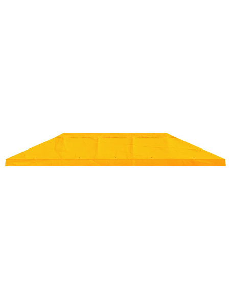 Copertura Tenda Gazebo 6 x 3 m Giallo Poliestere 190