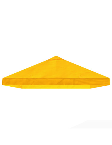Copertura Tenda Gazebo 6 x 3 m Giallo Poliestere 190