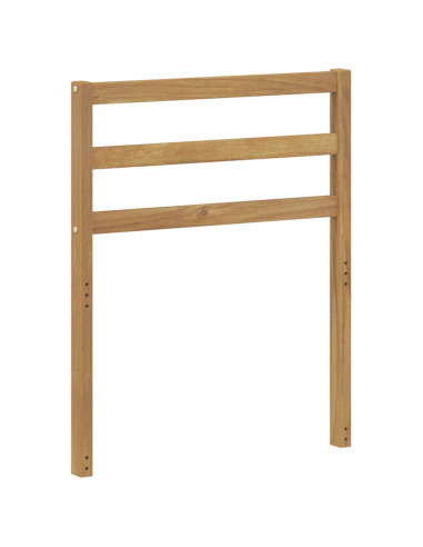Modulo Schienale Bianco 59 x 4 x 73 cm Legno di Acacia Massello