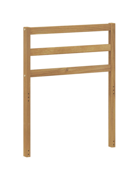 Modulo Schienale Bianco 59 x 4 x 73 cm Legno di Acacia Massello