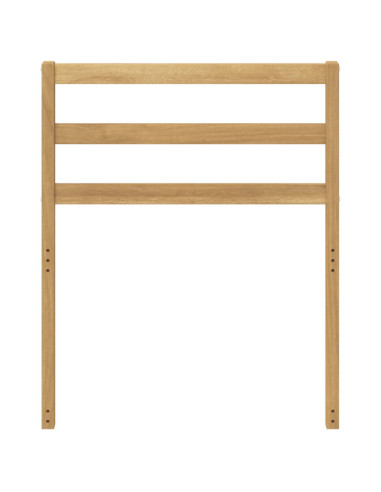 Modulo Schienale Bianco 59 x 4 x 73 cm Legno di Acacia Massello