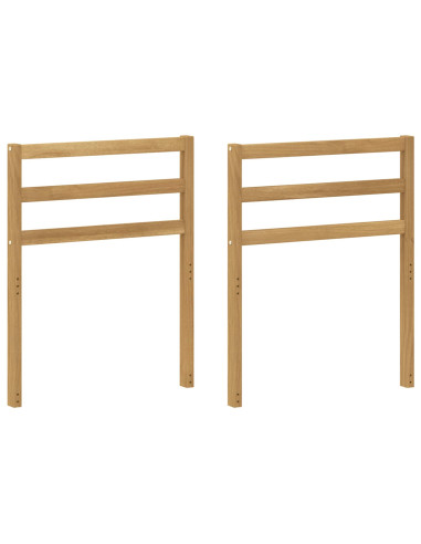 Modulo braccioli 2 pcs Bianco 59 x 4 x 73 cm