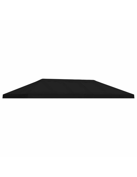 Copertura Tenda Gazebo 6 x 3 m Nero Poliestere 190