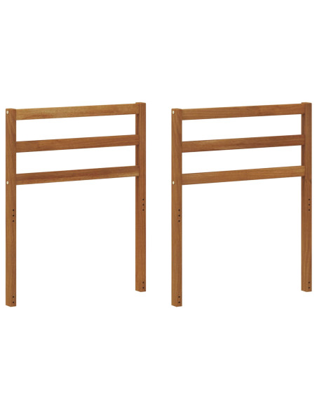 Bracciolo 2 pcs Naturale 59 x 4 x 73 cm