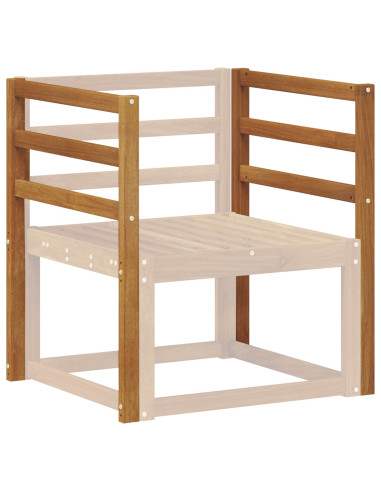 Bracciolo 2 pcs Naturale 59 x 4 x 73 cm