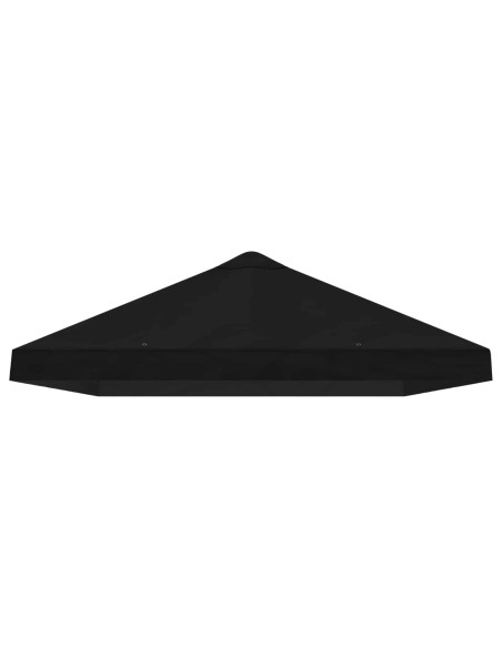 Copertura Tenda Gazebo 6 x 3 m Nero Poliestere 190