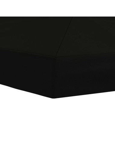 Copertura Tenda Gazebo 6 x 3 m Nero Poliestere 190