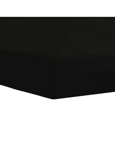 Copertura Tenda Gazebo 6 x 3 m Nero Poliestere 190