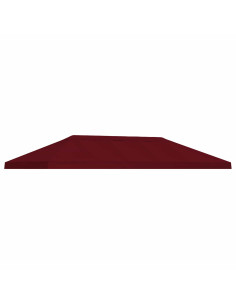 Copertura Tenda Gazebo 6 x 3 m Borgogna Poliestere 190 2