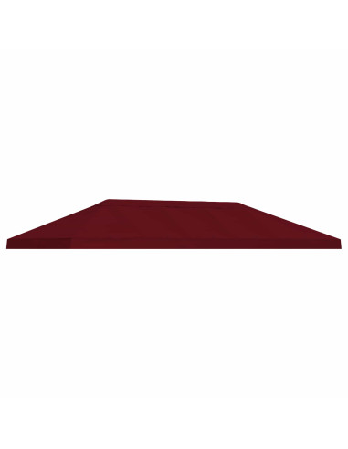 Copertura Tenda Gazebo 6 x 3 m Borgogna Poliestere 190