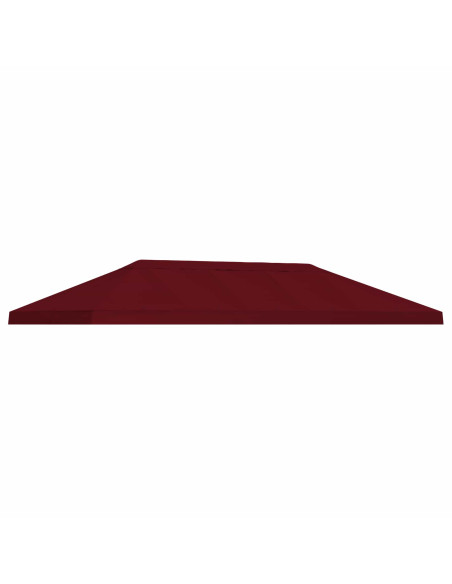 Copertura Tenda Gazebo 6 x 3 m Borgogna Poliestere 190