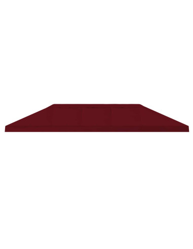 Copertura Tenda Gazebo 6 x 3 m Borgogna Poliestere 190