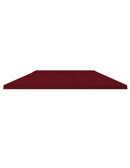 Copertura Tenda Gazebo 6 x 3 m Borgogna Poliestere 190