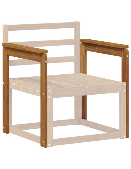 Braccioli 2 pcs Marrone 59 x 6 x 61 cm Legno multistrato