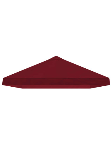 Copertura Tenda Gazebo 6 x 3 m Borgogna Poliestere 190